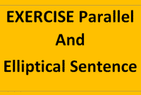 Contoh Latihan Soal Parallel Dan Elliptical Sentence ( Pilihan Ganda )